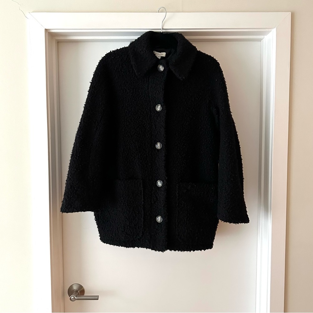 topshop oregon boucle shirt jacket